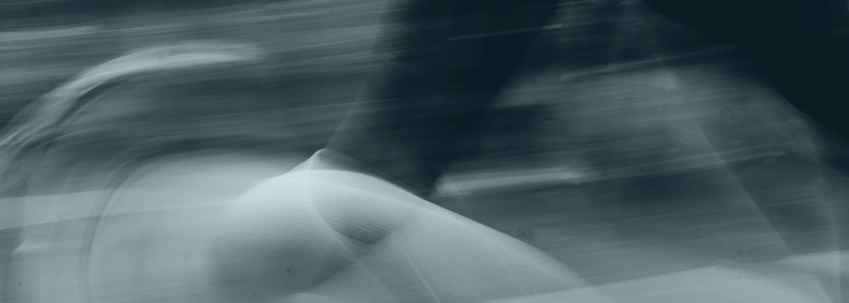 Black and white blurred image of movement